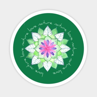 Love Nature Mandala Magnet